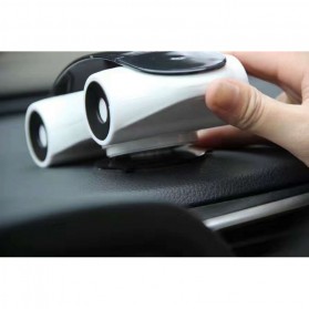 Dashboard Stand Smartphone Car Holder 360 Rotary - White/Black - 4