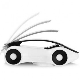 Dashboard Stand Smartphone Car Holder 360 Rotary - White/Black - 7