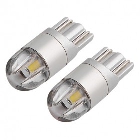 Lampu Mobil Headlight LED T10 W5W 2 SMD 3030 2 PCS - White