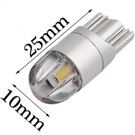 Lampu Mobil Headlight LED T10 W5W 2 SMD 3030 2 PCS - White - 11