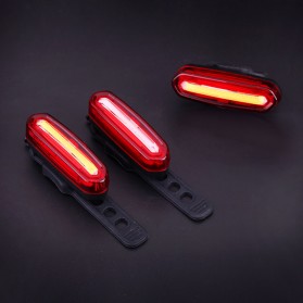 Deemount Lampu Sepeda LED Taillight USB Rechargeable 120 Lumens - DC-115 - Red/White - 4