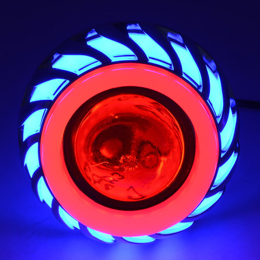 Lampu Motor LED Angel Devil Eye 10W 1PCS - Red/Blue 