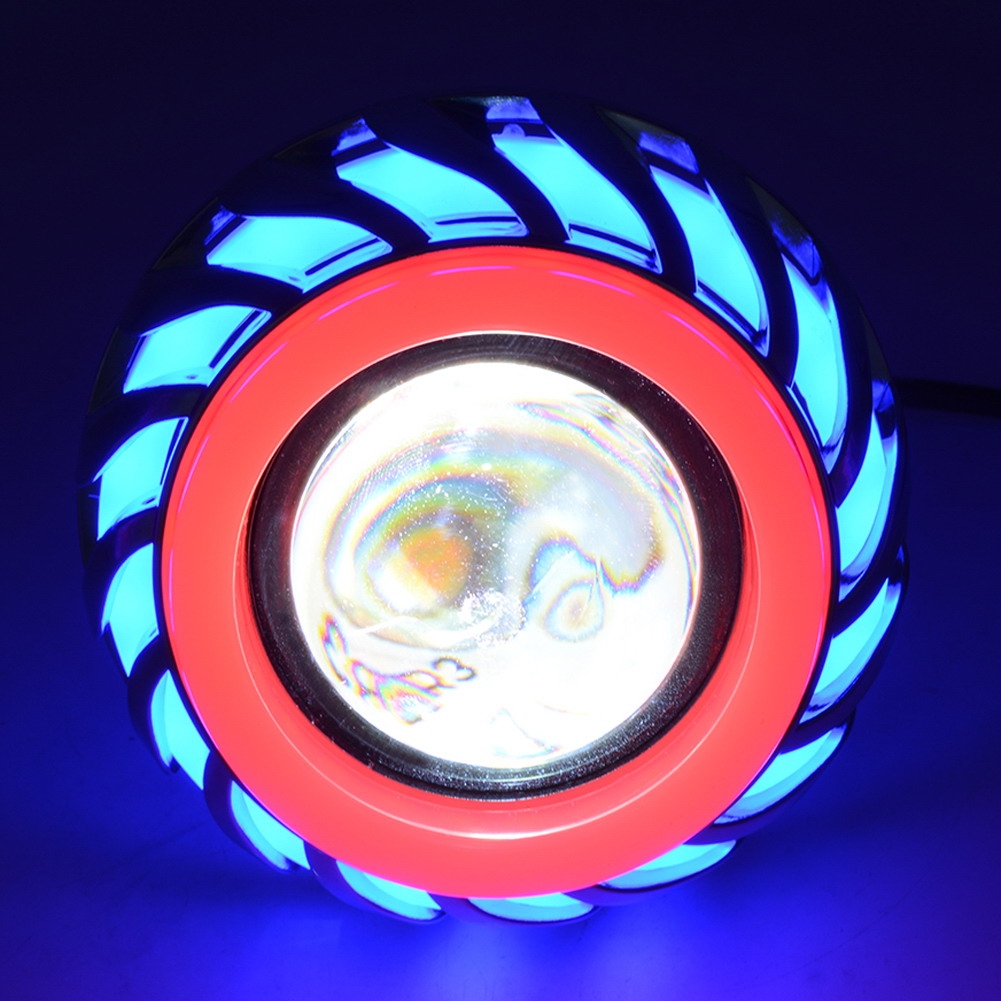 Lampu Motor LED Angel Devil Eye 10W 1PCS - Red/Blue 