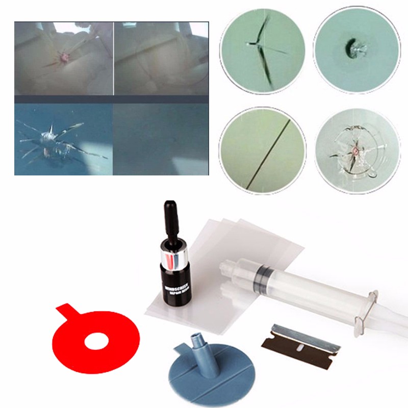 Gambar produk Alat Reparasi Kaca Mobil Retak Windshield Repair Kit - XJ-01