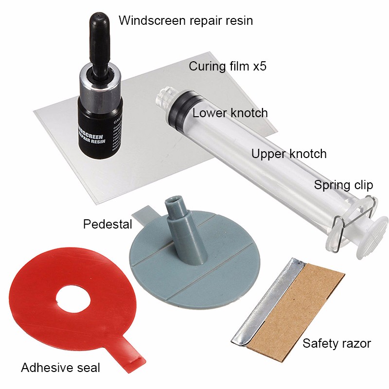 Gambar produk Alat Reparasi Kaca Mobil Retak Windshield Repair Kit - XJ-01
