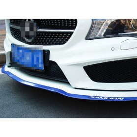 SAMURAI Stiker Carbon Fiber Anti Collision Strip Bumper Mobil 2.5 m - TY317054 - Black - 3