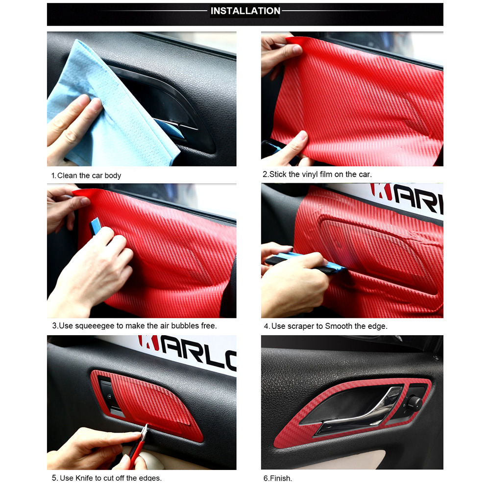  Stiker  Vinyl  Carbon Fiber Mobil  Car Wrap 3D Multifungsi 