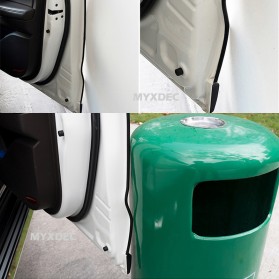 OTOHEROES KAHNOS Rubber Strip Dekorasi Pintu Mobil Anti Collision 5M - QW556 - Black - 3