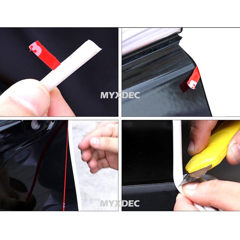 Gambar produk OTOHEROES KAHNOS Rubber Strip Dekorasi Pintu Mobil Anti Collision 5M - QW556