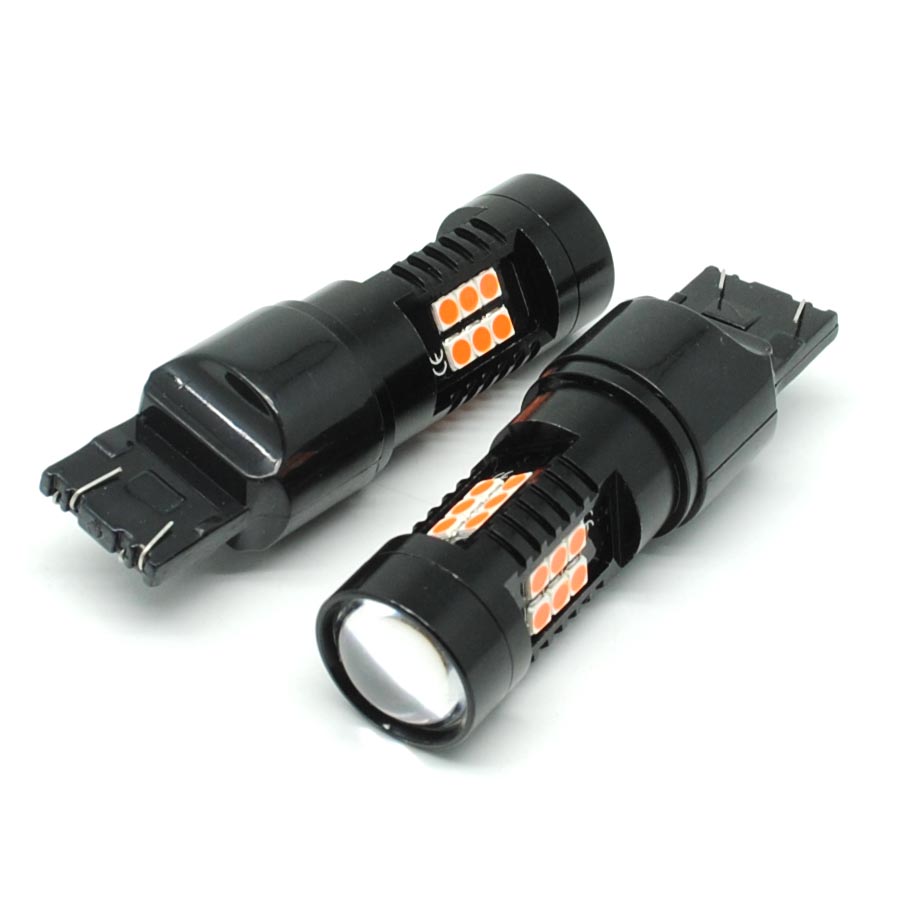  Lampu  Mobil Headlight LED  P21W 7443 3030 2 PCS Red  