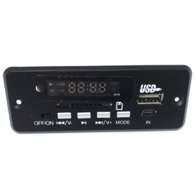 Modul Tape Audio MP3 Player Mobil dengan USB dan SD Card Slot - Black