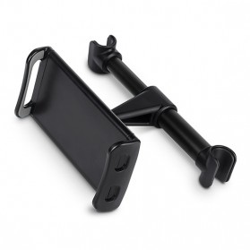 Backseat Smartphone Tablet Car Holder Kepala Kursi Mobil - Black