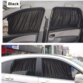 Pelindung Panas Tirai Tabir Surya Kaca Mobil Anti UV - 70S - Black