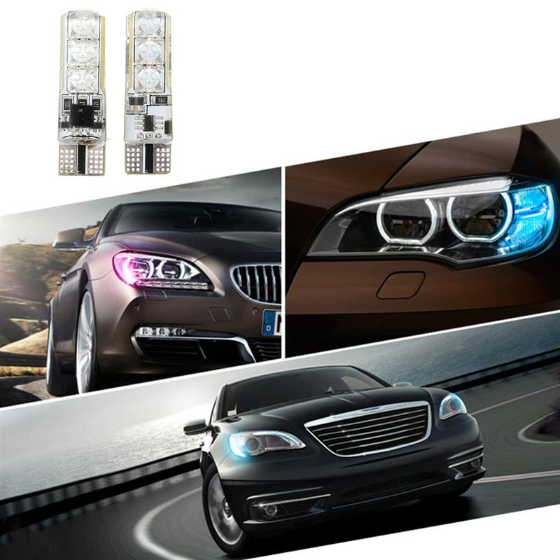 Lampu LED RGB Mobil T10 6 SMD 5050 2W 12V 2 PCS + Remote ...