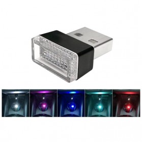 Phelenseye Lampu LED USB Dekorasi Interior Mobil - TY203106 - White