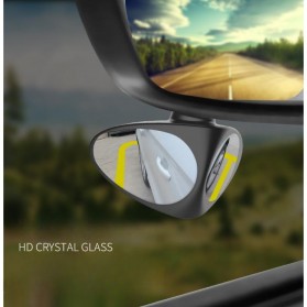 Mobil - 3R Kaca Spion Blindspot Mirror Wide Angle Big Vision Right - HT-046 - Black