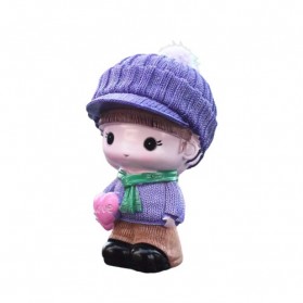 Dekorasi Mobil Ornament Cute Small - Resin Doll - YMG - Mix Color - 4