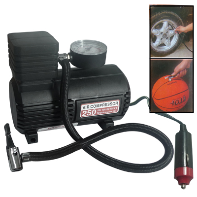 Mini Auto Air Compressor With Car Charger 12v 250 Psi Black Jakartanotebook Com