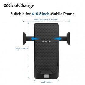 CoolChange Lampu Sepeda Rechargeable Flashlight Phone Holder Power Bank 2000mAh - FY-319 - Black - 5