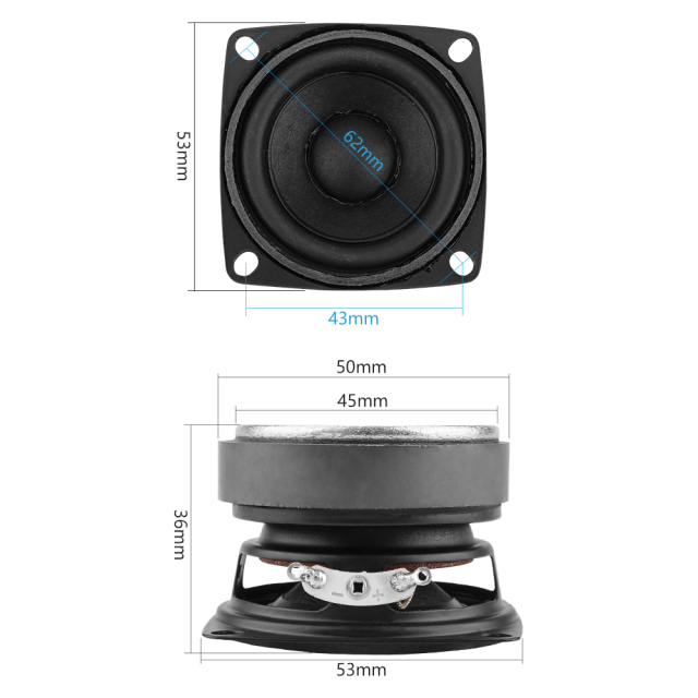 Aiyima Speaker Full Range Mobil HiFi 2 