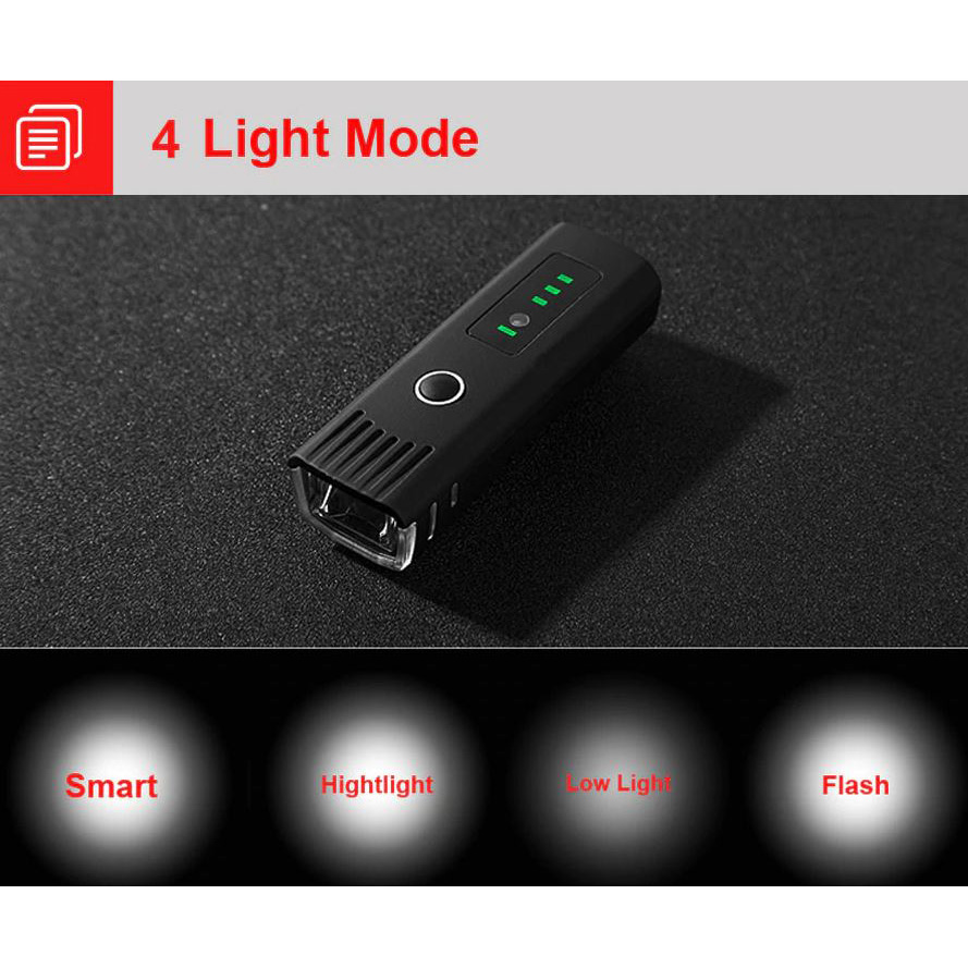  Newboler  Lampu  Sepeda  LED USB Rechargeable 350 Lumens 