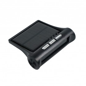 Yoelbaer Monitoring Tekanan Ban Mobil Wireless Real Time TPMS Solar Power - YB978 - Black
