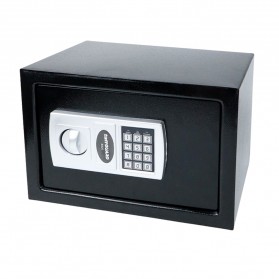 TaffGUARD Kotak Brankas Hotel Mini Electric Password Safe Deposit Box Size Besar - EB20 - Black - 1