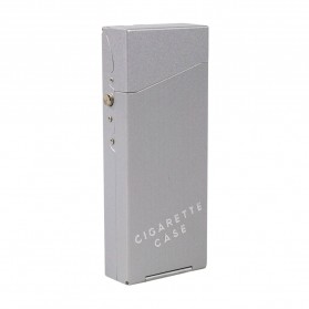 Dinghao Kotak Rokok Fashion Aluminium Cigarette Case - DH-7710 - Silver