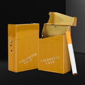 DINGHAO Kotak Rokok Fashion Aluminium Cigarette Case - DH-7708 - Golden