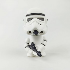 Boneka Goyang Mobil Action Figure Stormtrooper Star Wars Series - Q Version - White