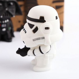 Boneka Goyang Mobil Action Figure Stormtrooper Star Wars Series - Q Version - White - 4