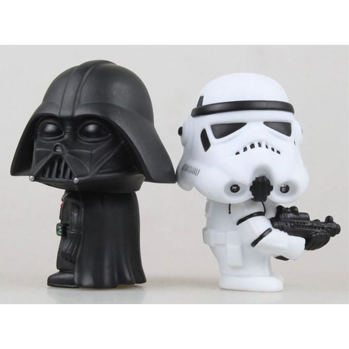 Gambar produk Boneka Goyang Mobil Action Figure Stormtrooper Star Wars Series - Q Version
