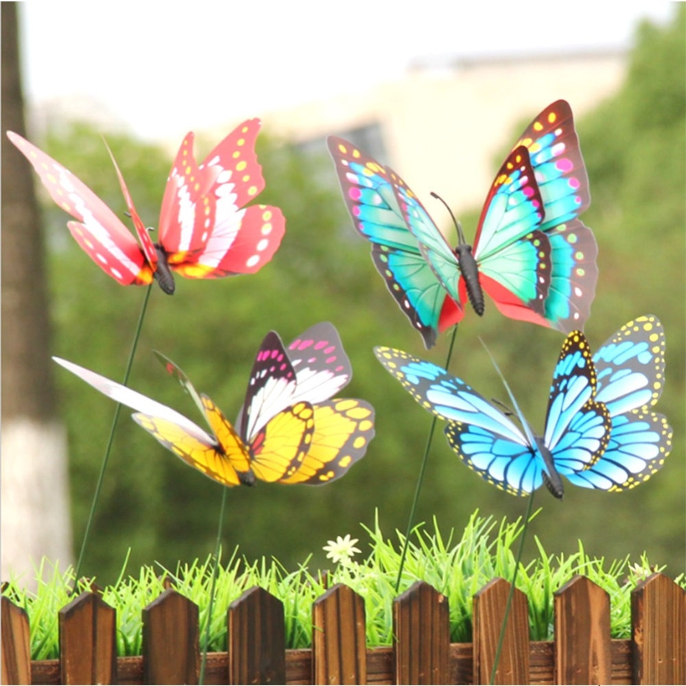 Dekorasi Kebun Kupu  Kupu  Artificial Flying Butterfly 15 