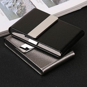 Focus Kotak Bungkus Rokok Elegan Leather Cigarette Case - B6509 - Black