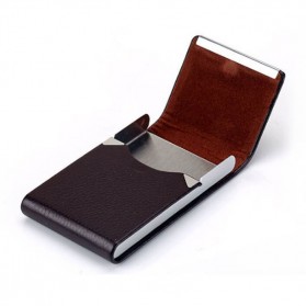Focus Kotak Bungkus Rokok Elegan Leather Cigarette Case - B650925 - Coffee