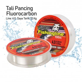 YAOXIN Super Fishingline Senar Tali Pancing Fluorocarbon Line 4.0 - OY0068 - Transparent