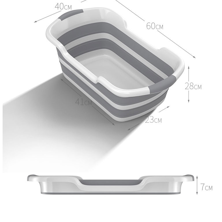 Gambar produk BATHE PROJECT Bak Mandi Bayi Lipat Foldable Baby Bathtub 60 x 40CM - ZD009