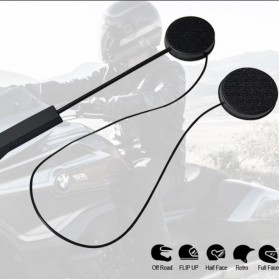 Vnetphone Headset Bluetooth Helm Motorcycle Anti Interference Riding Handsfree - BT8 - Black - 2