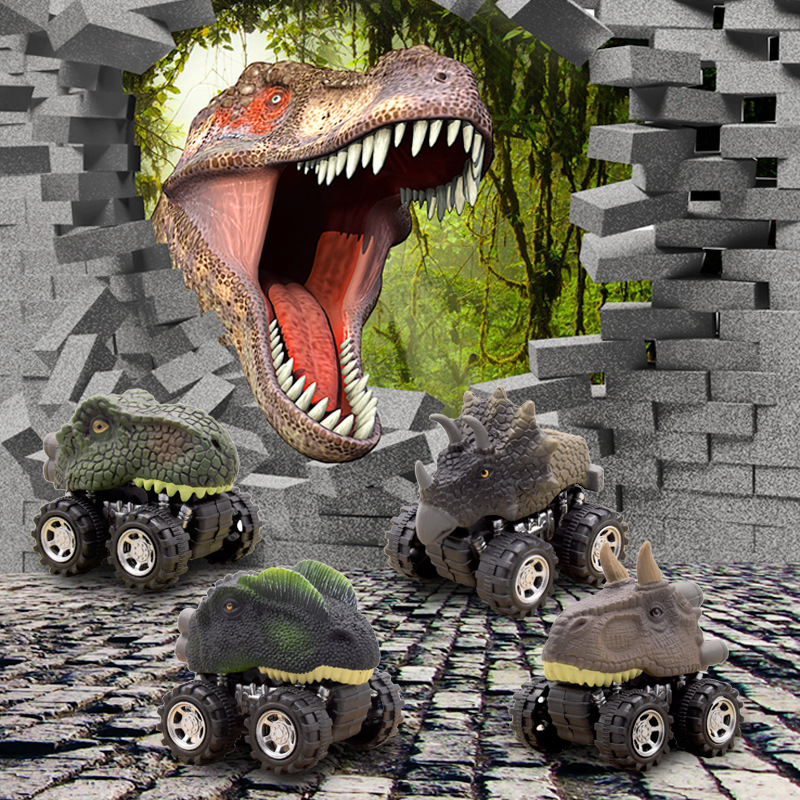 ISHOWTIENDA Mainan  Mobil Mobilan Model Dinosaurus  Diecast 