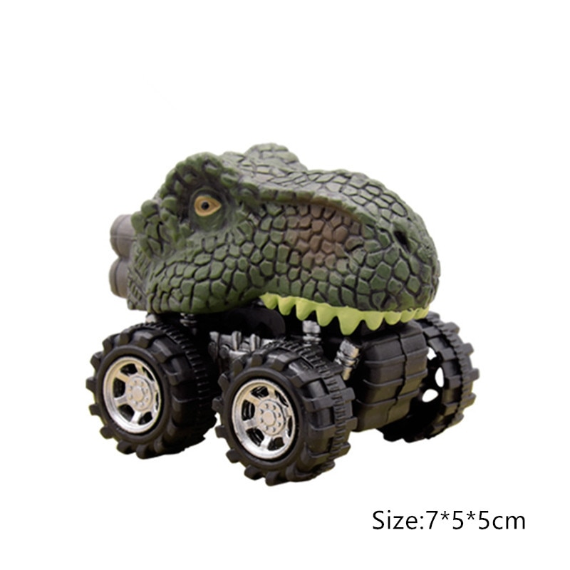 ISHOWTIENDA Mainan Mobil-Mobilan Model Dinosaurus Diecast Anak 4 PCS
