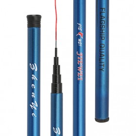 JIEWEI Joran Pancing Pole Tegek Fiberglass Fishing Rod 3.95 Meter - JW360 - Blue