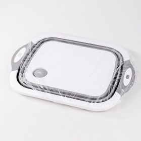 CYAN PEAK Talenan Bak Cuci Lipat Foldable Silicone Cutting Board Organizer - TW-386 - Gray - 11