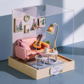 CUTEBEE Miniatur Rumah Boneka Cute Doll Room 3D DIY - QT-025 - White