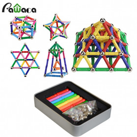 Pawaca Mainan Rakit Kreasi Magnetik Building Sets - D9-618 - Mix Color - 1