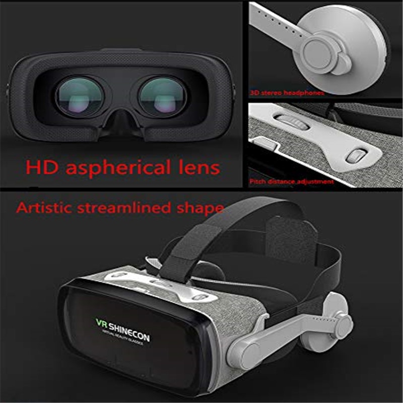 VR glasses 3d virtual reality glasses for 4.7/" 6.0/" mobile phone Black