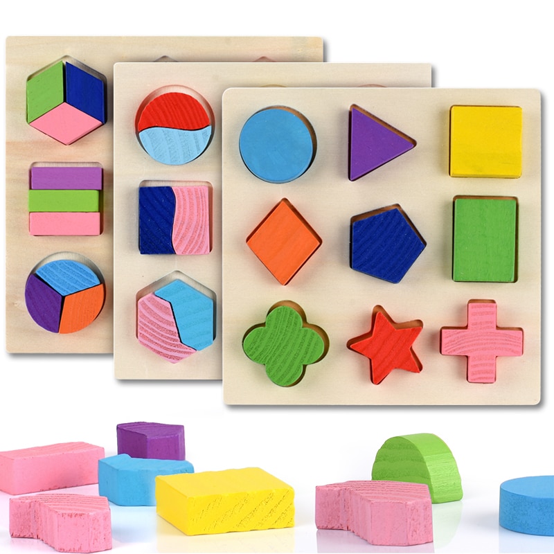 Diikamiiok Mainan Balok  Puzzle 3D  Geometry Anak TOY09 