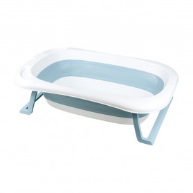 BABYINNER Bak Mandi Bayi Lipat Foldable Baby Bathtub 82x50 cm - BZ-201 - Blue
