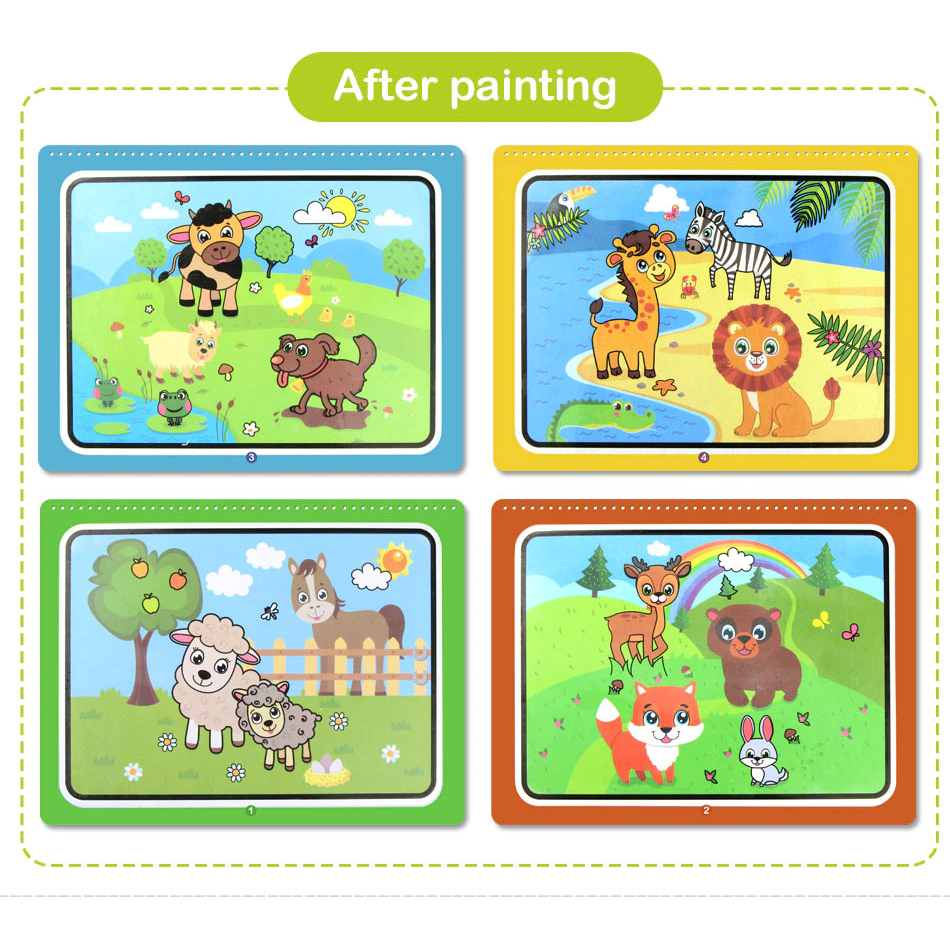 Gambar produk COOLPLAY Buku Mewarnai Cat Air Anak Magic Water Book - Gift-2358-1