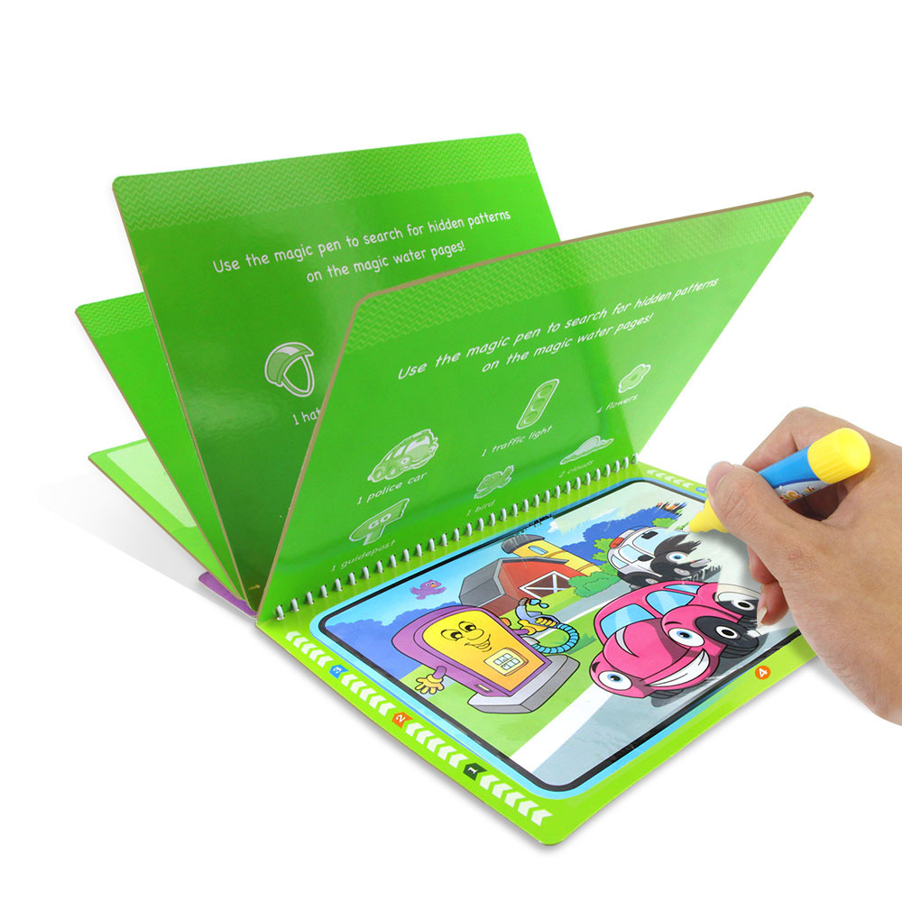 Gambar produk COOLPLAY Buku Mewarnai Cat Air Anak Magic Water Book - Gift-2358-1