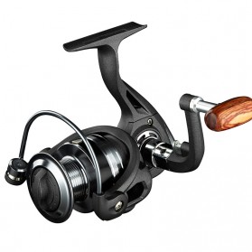 QIDA Reel Pancing Spinning Fishing Reel 4.7:1 Gear Ratio - ZH5000 - Black